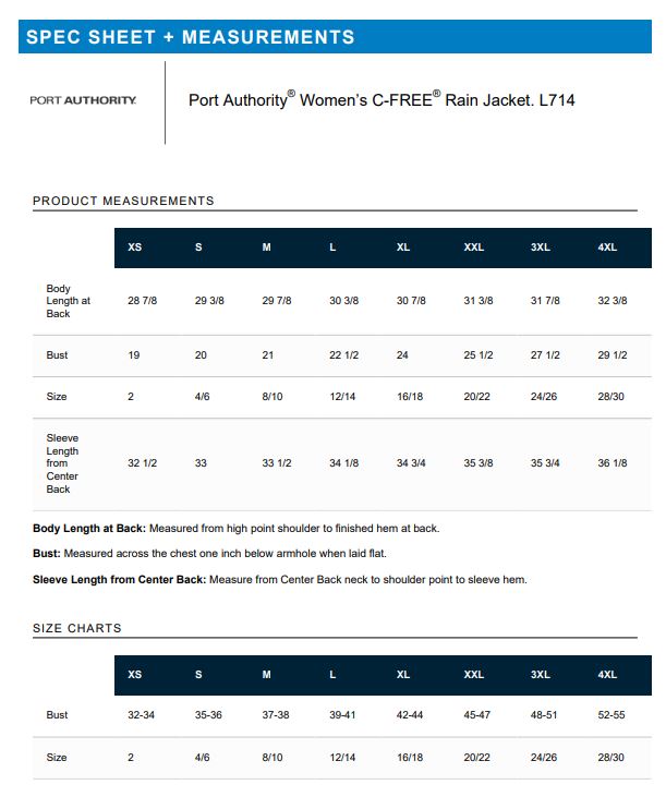 PA Women's C-FREE Rain Jacket