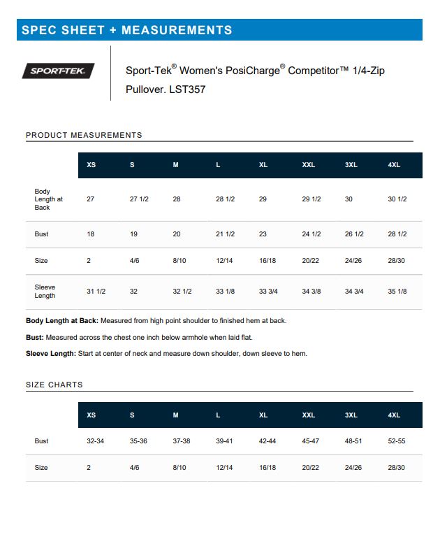 Sport Tek Women's PosiCharge Competitor 1/4 Zip Pullover